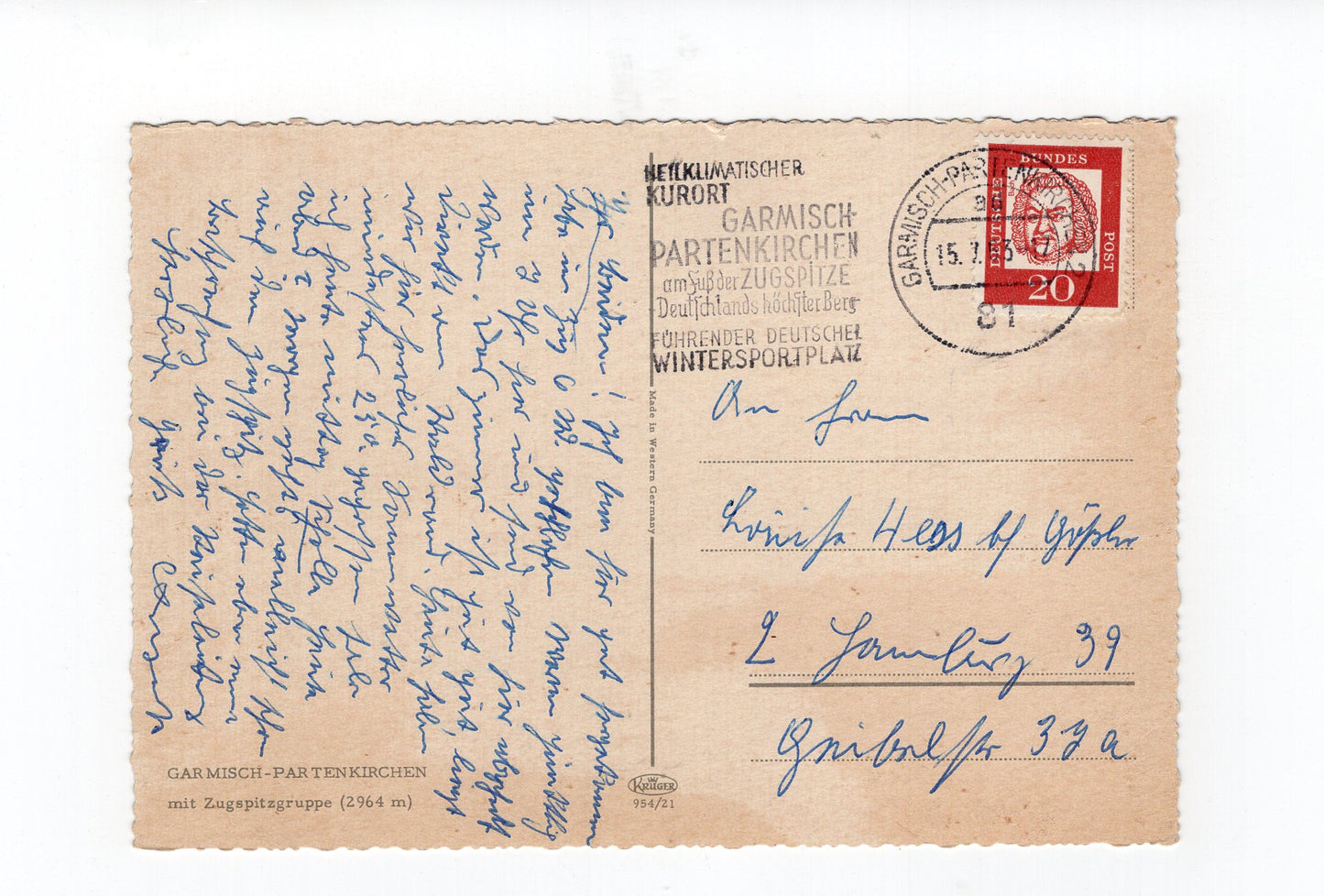 Ansichtskarte Garmisch-Partenkirchen