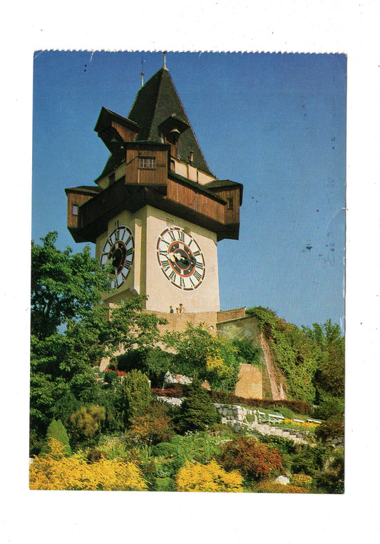 Ansichtskarte Graz / Uhrturm / Österreich