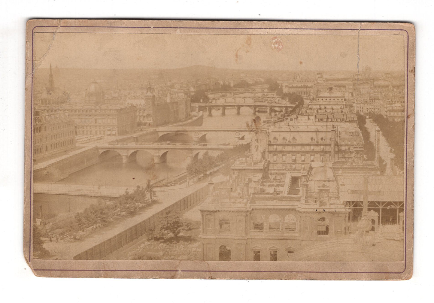 Fotografie Paris / Le Louvre / Vue generale- um 1880 / CAB U-35