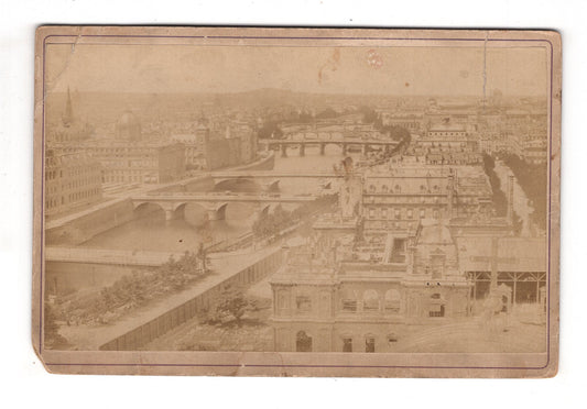 Fotografie Paris / Le Louvre / Vue generale- um 1880 / CAB U-35