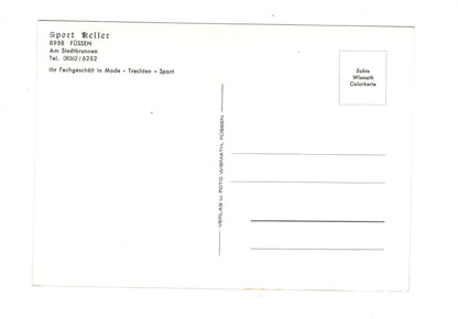 Ansichtskarte Fachgeschäft Sport Keller Füssen / Allgäu / I1-61