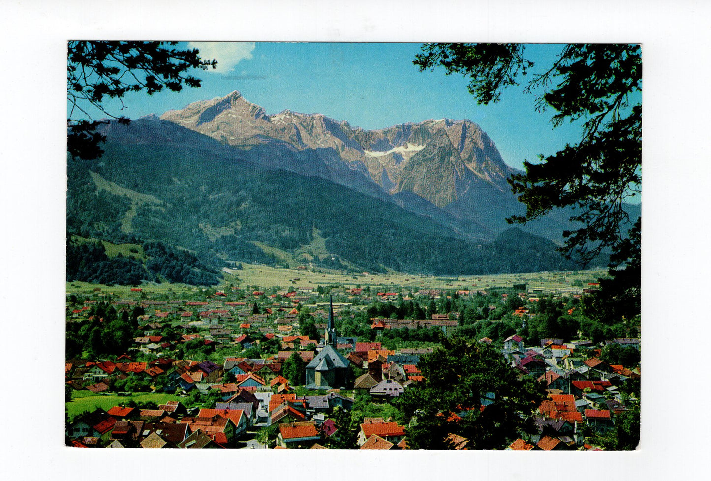 Ansichtskarte Partenkirchen mit Zugspitzgruppe