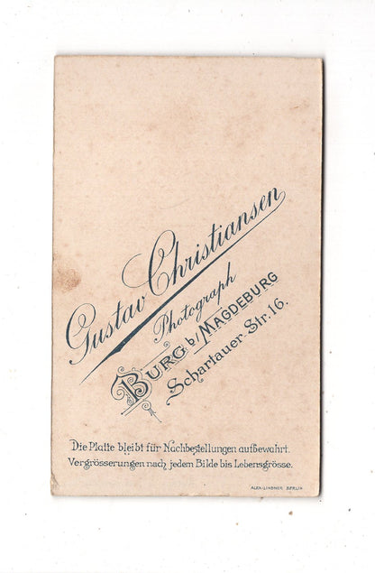 Fotografie Soldat - Burg bei Magdeburg um 1900