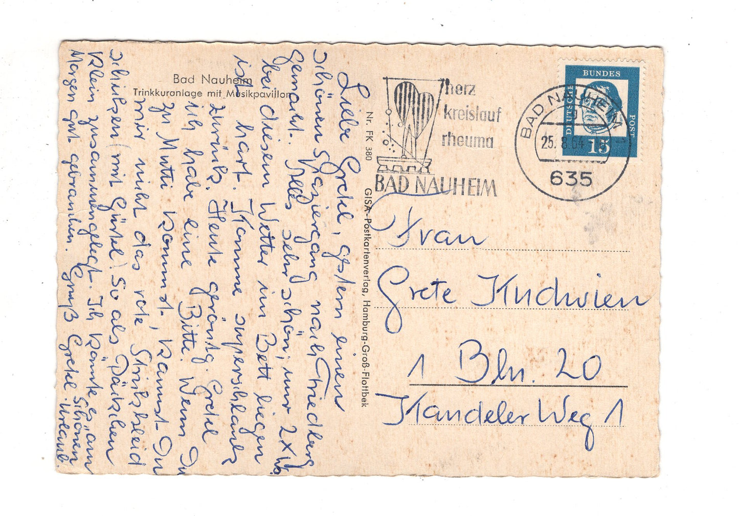 Ansichtskarte Bad Nauheim / Trinkkuranlage mit Musikpavillon / J1-57