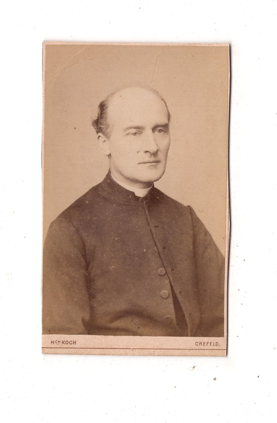 Fotografie Herrenportrait / Geistlicher - Krefeld 1880er
