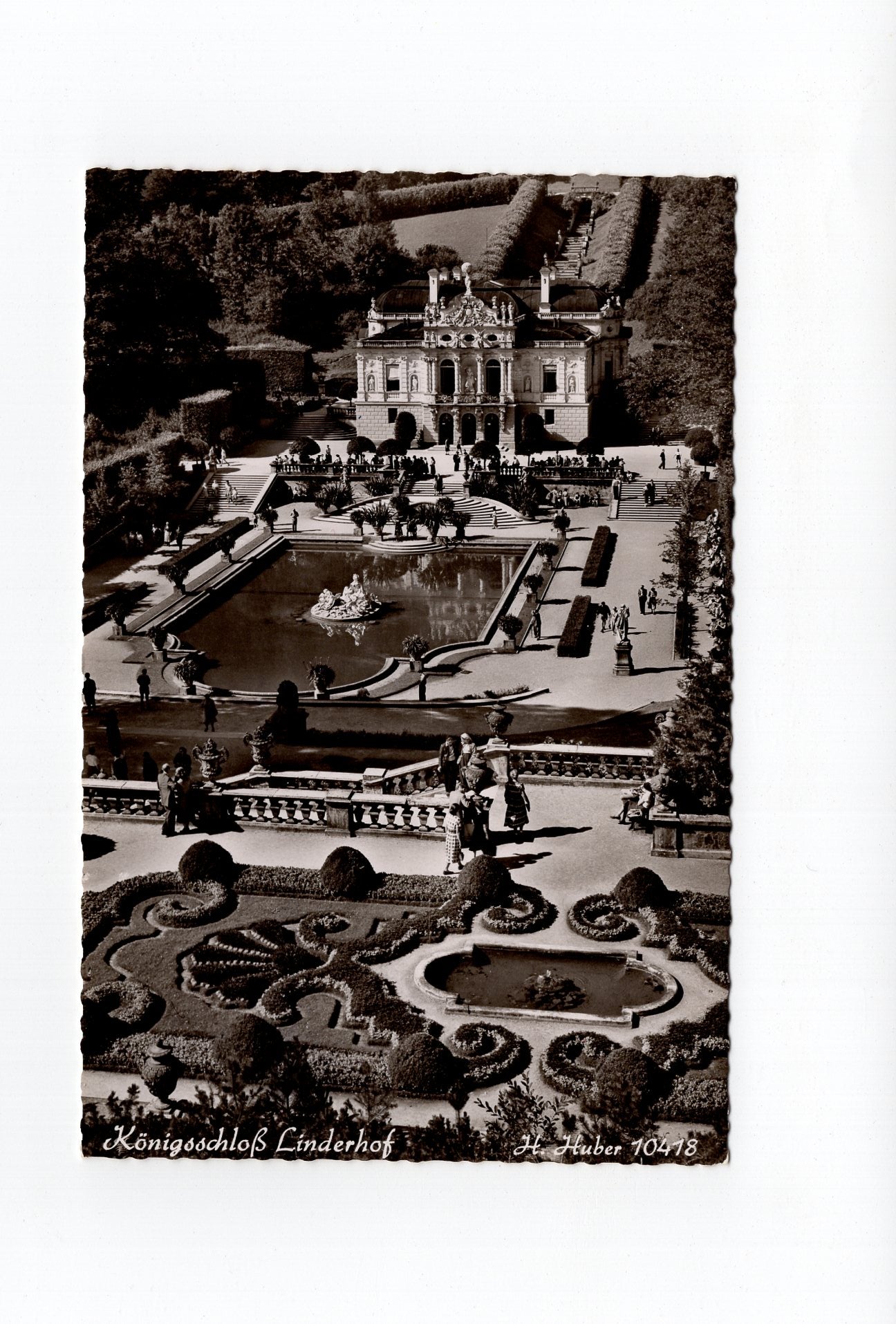 Ansichtskarte Königsschloss Linderhof