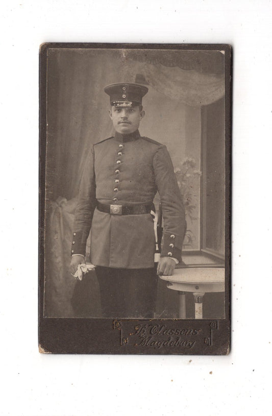 Fotografie Soldat - Magdeburg 1900er
