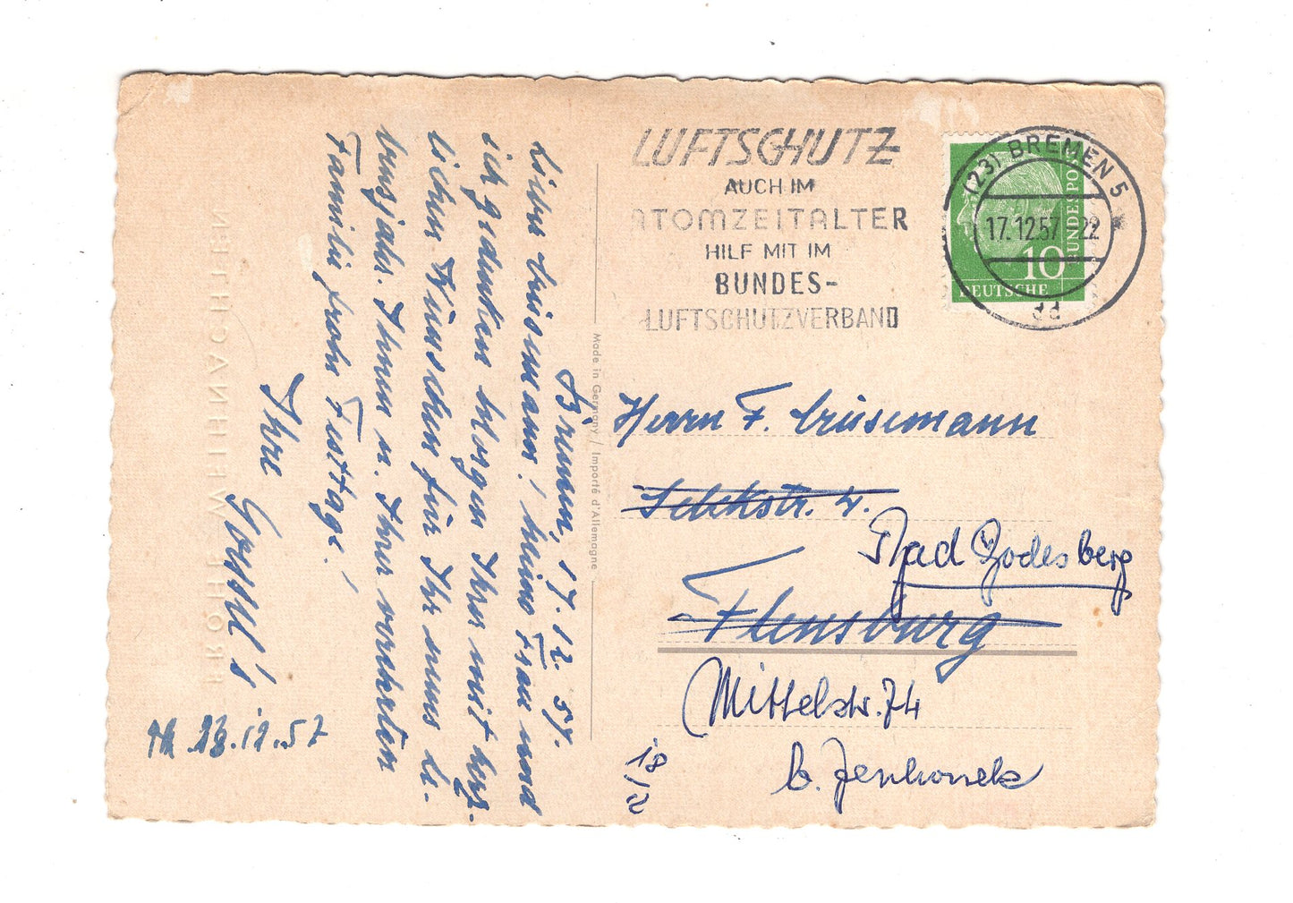 Ansichtskarte Feiertage / Frohe Weihnachten / K1-68