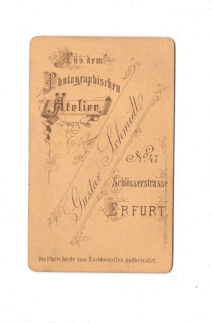 Fotografie Damenportrait - Erfurt 1870er / CDV C1-12