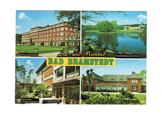 Ansichtskarte Bad Bramstedt / Kurmittelhaus am Teich +++