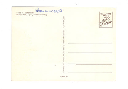 Ansichtskarte Burg Feuerstein / Erzdiözese Bamberg / H1-62