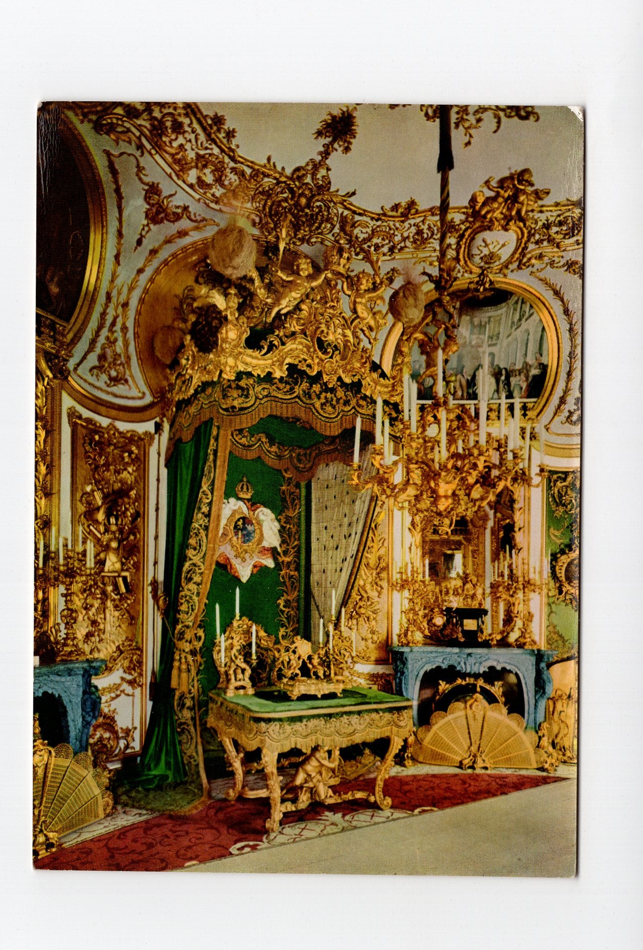 Ansichtskarte Königsschloss Linderhof / Audienz-Zimmer