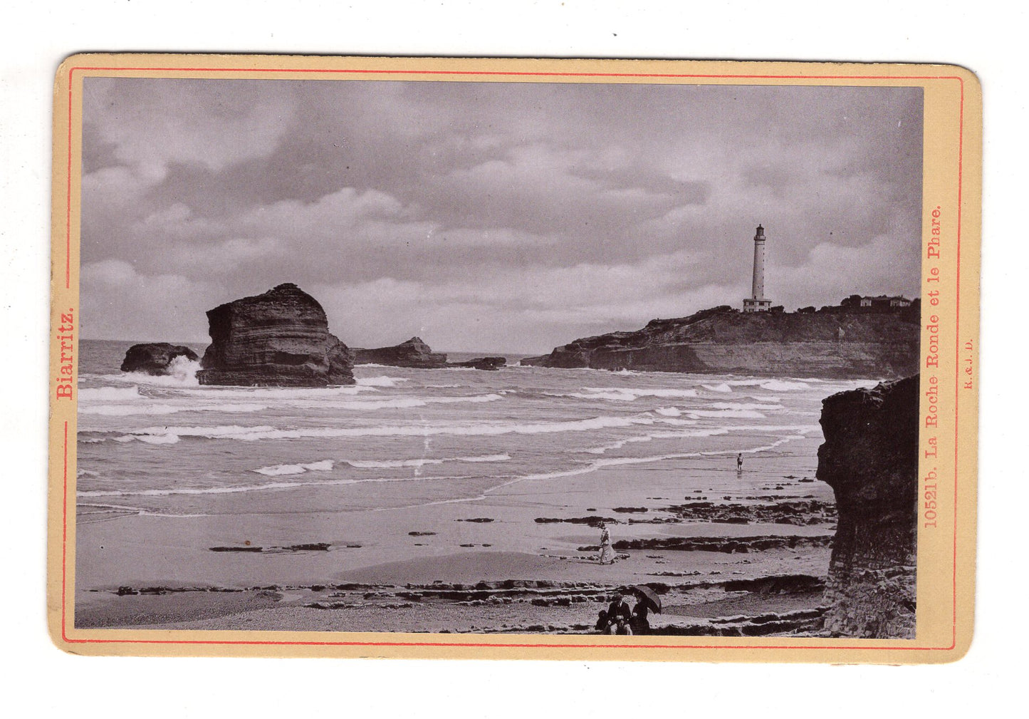 Fotografie Biarritz / La Roche Ronde et la Phare - 1890er / CAB U-35