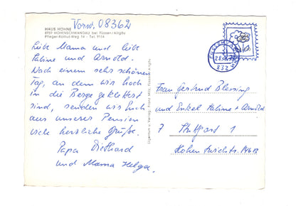 Ansichtskarte Haus Höhne / Hohenschwangau bei Füssen / I1-61