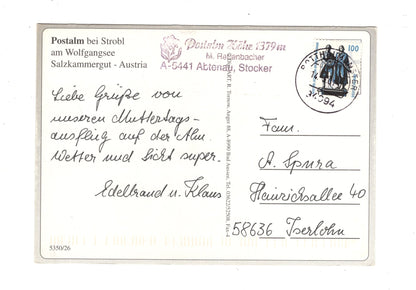 Ansichtskarte Postalm bei Strobl am Wolfgangsee / Salzkammergut / Österreich