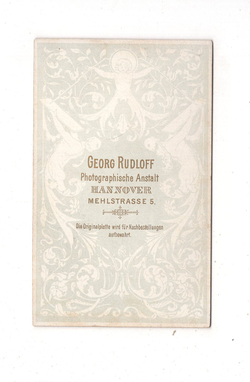 Fotografie Niedliches kleines Mädchen mit Puppe - Hannover 1880er / CDV M1-15