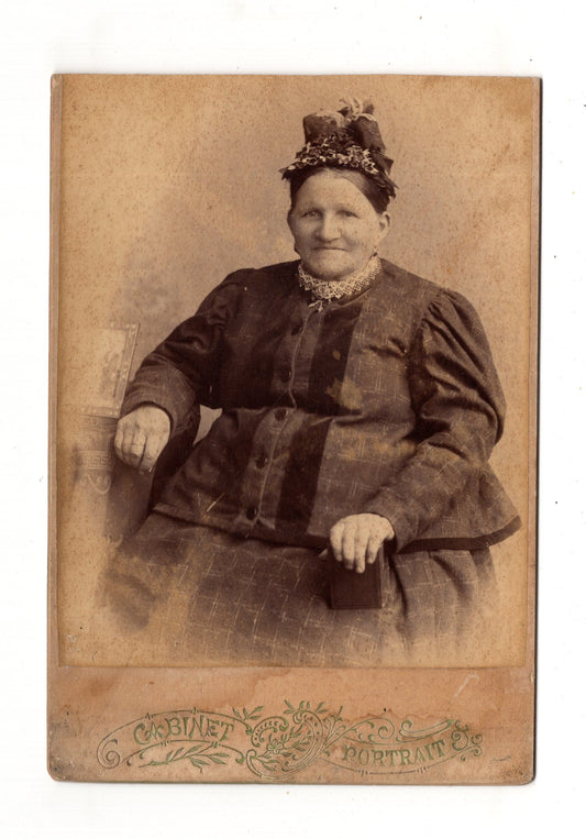 Fotografie Feine Dame - unbekannter Ort 1880er