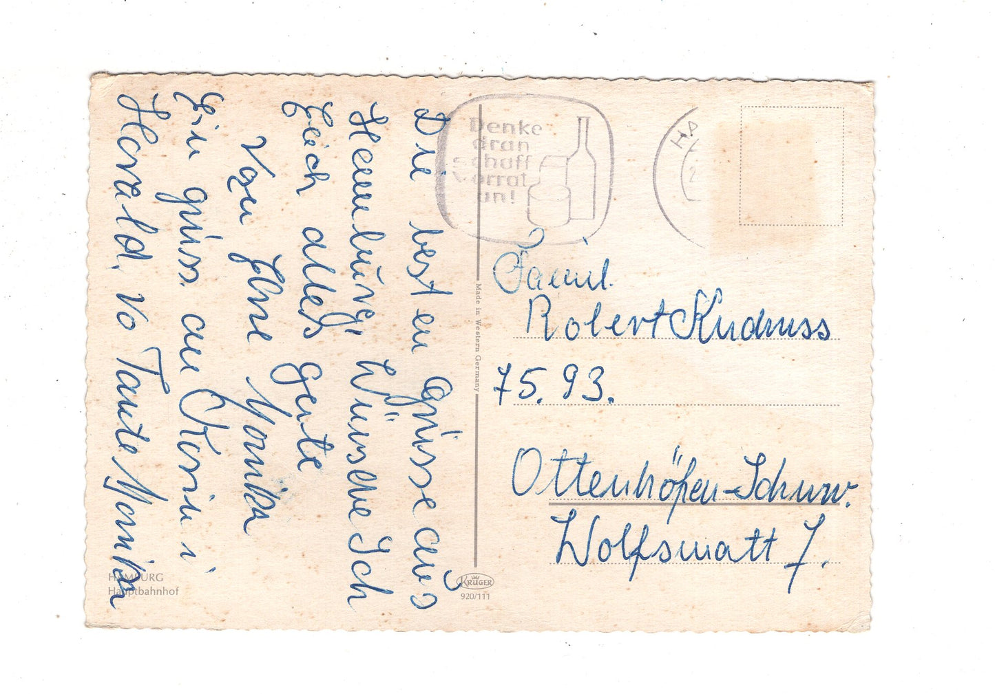 Ansichtskarte Hamburg / Hauptbahnhof / K1-49