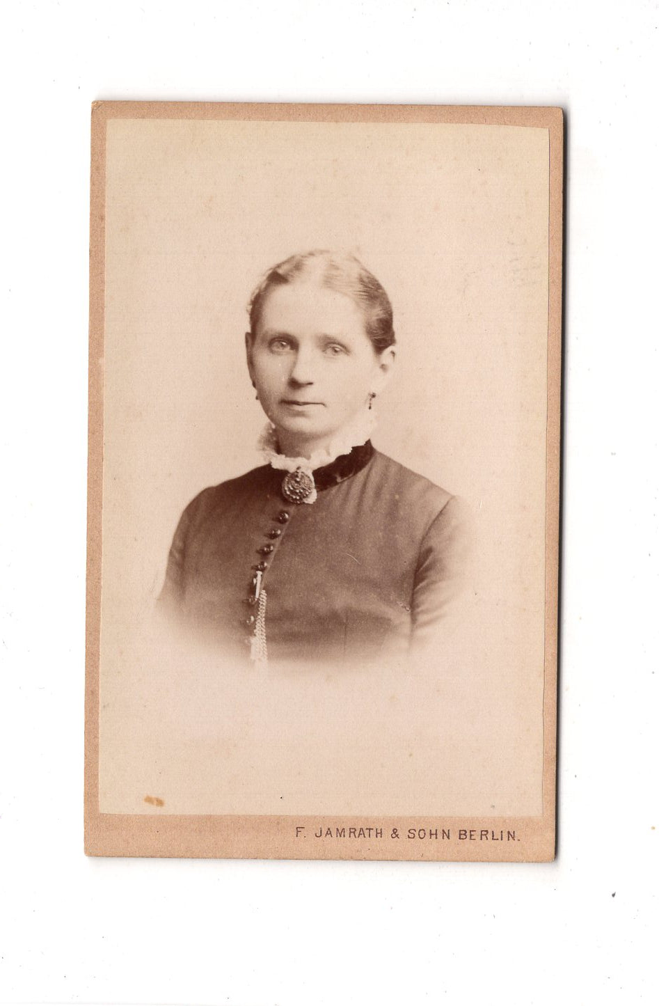 Fotografie Damenportrait - Berlin 1880er / CDV C1-12