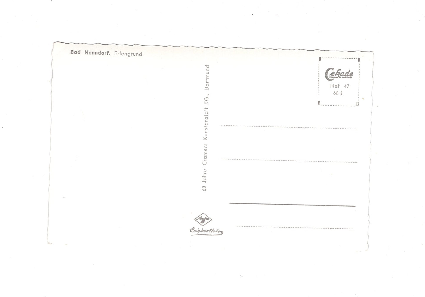 Ansichtskarte Bad Nenndorf / Erlengrund