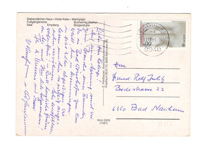 Ansichtskarte Hotel Adler / Memmingen / Allgäu / I1-61