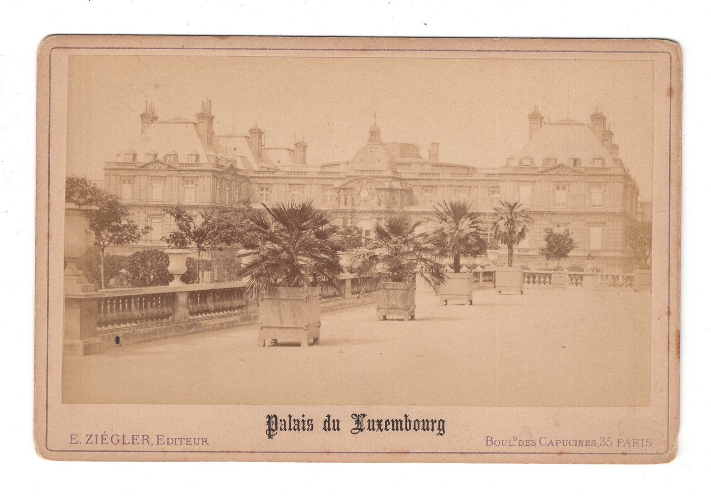 Fotografie Paris / Palais du Luxembourg - um 1880 / CAB U-35