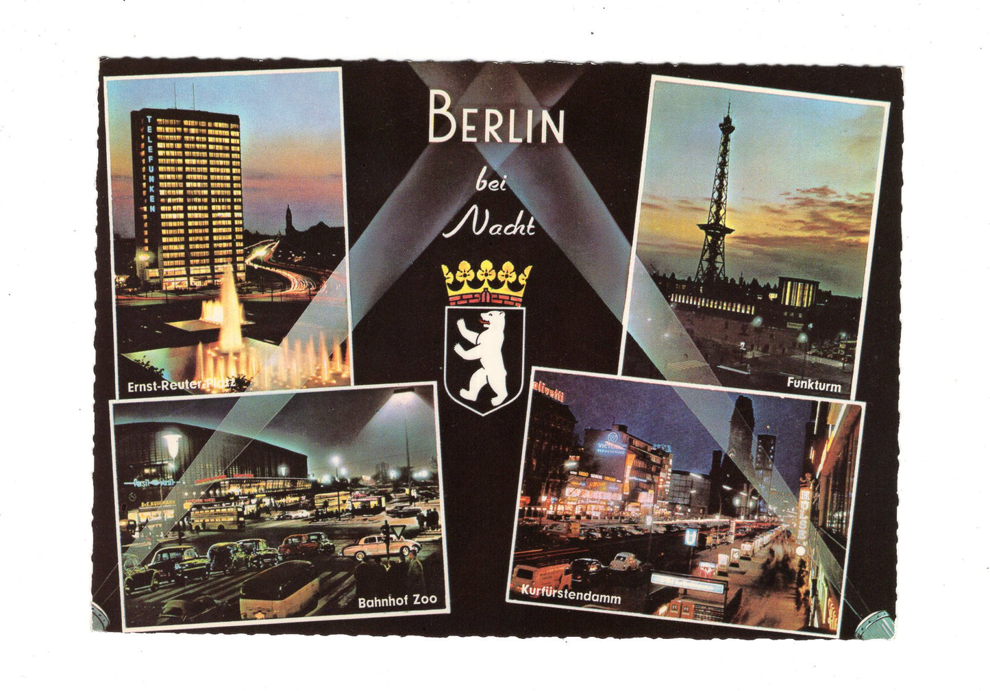 Ansichtskarte Berlin / Bahnhof Zoo / Kurfürstendamm +++