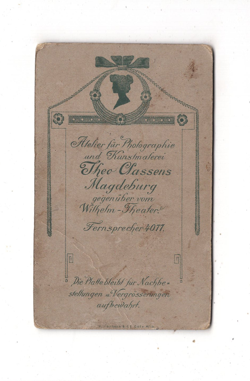 Fotografie Soldat - Magdeburg 1900er