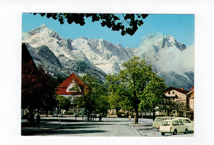 Ansichtskarte Garmisch-Partenkirchen / Marktplatz mit Spielbank