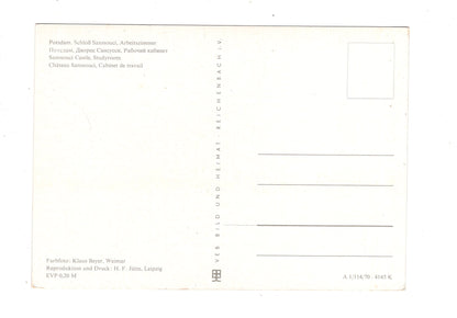 Ansichtskarte Potsdam / Schloss Sanssouci / Arbeitszimmer / M1-54