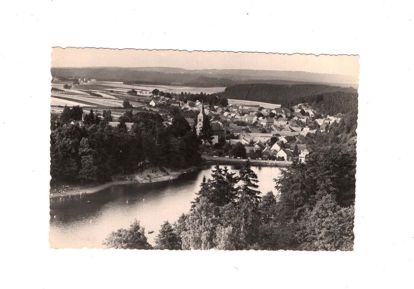 Ansichtskarte Güntersberge mit Bergsee