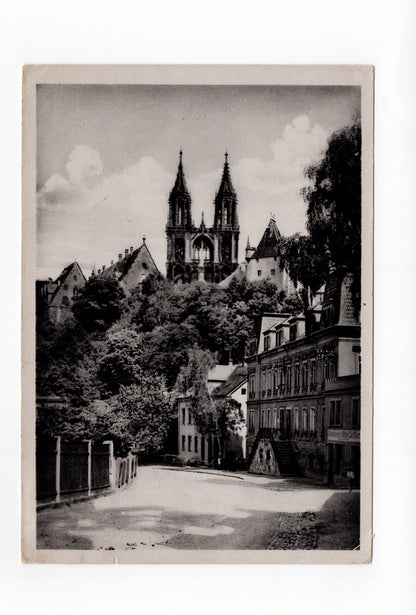 Ansichtskarte Meißen an der Elbe / Blick vom Meisatal