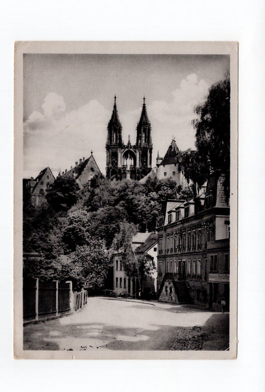 Ansichtskarte Meißen an der Elbe / Blick vom Meisatal