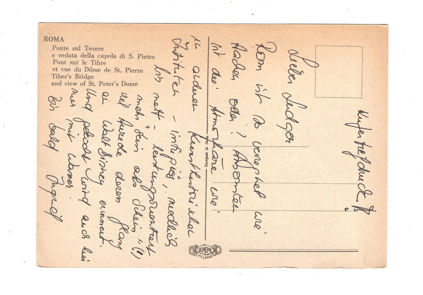 Ansichtskarte Roma Rom / Ponte sul Tevere / Italien / N1-56