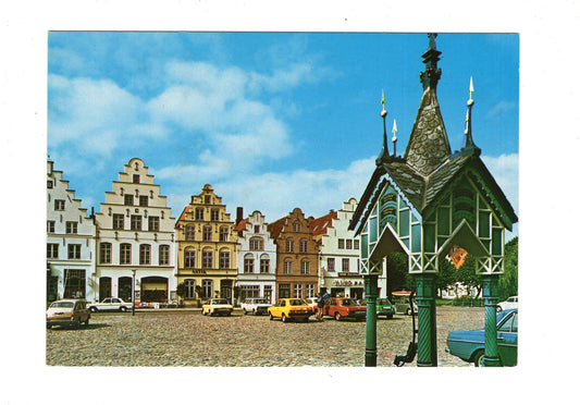 Ansichtskarte Friedrichstadt an Eider und Treene / Marktplatz / H1-63