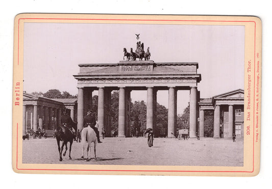 Fotografie Berlin / Das Brandenburger Tor - 1893  / CAB U-35