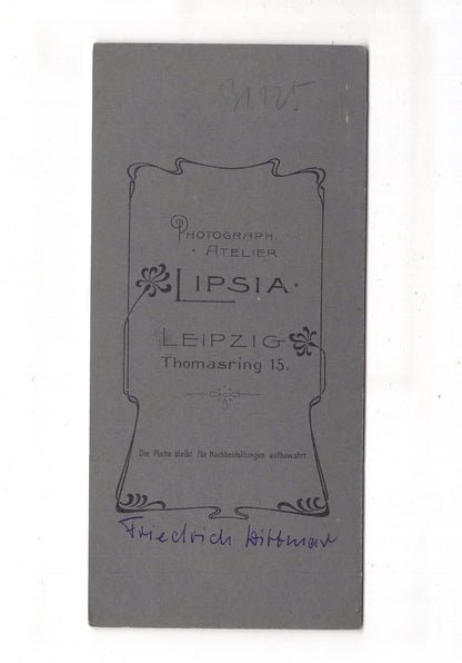 Fotografie Feiner Herr / benannt - Leipzig 1900er / CAB X-20