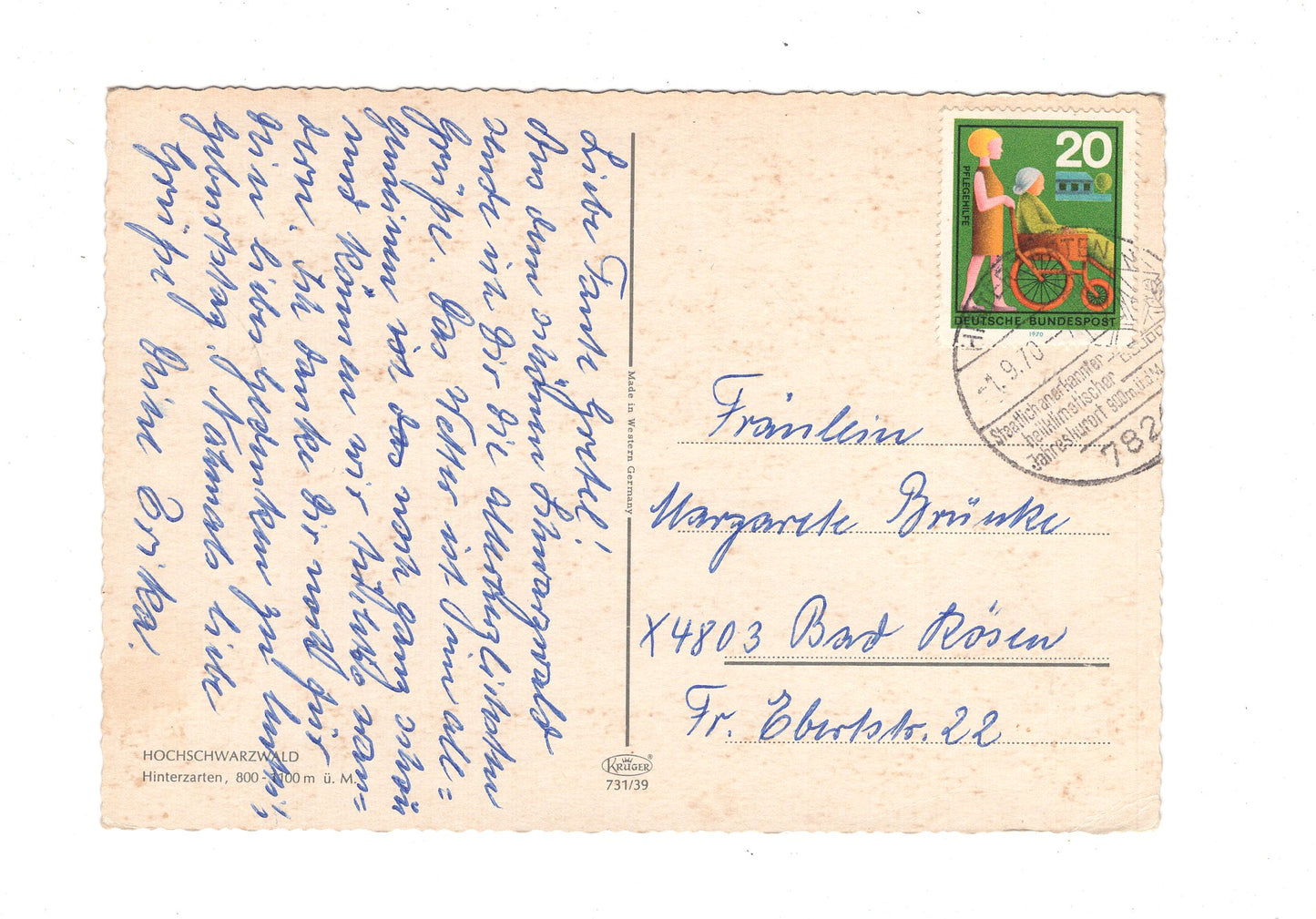 Ansichtskarte Hinterzarten im Hochschwarzwald / G1-66