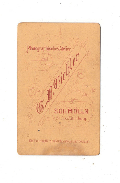 Fotografie Niedliches kleines Mädchen - Schmölln 1870er