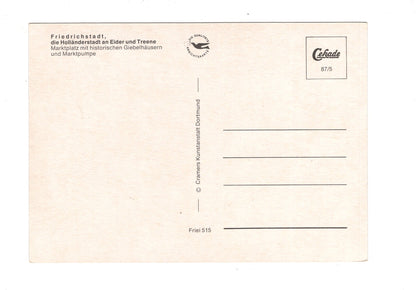Ansichtskarte Friedrichstadt an Eider und Treene / Marktplatz / H1-63