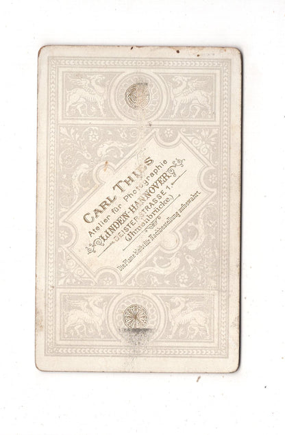 Fotografie Niedlicher kleiner Junge - Linden-Hannover 1880er / CDV M1-15