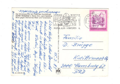 Ansichtskarte Hinterthal bei Maria Alm / Land Salzburg / Österreich
