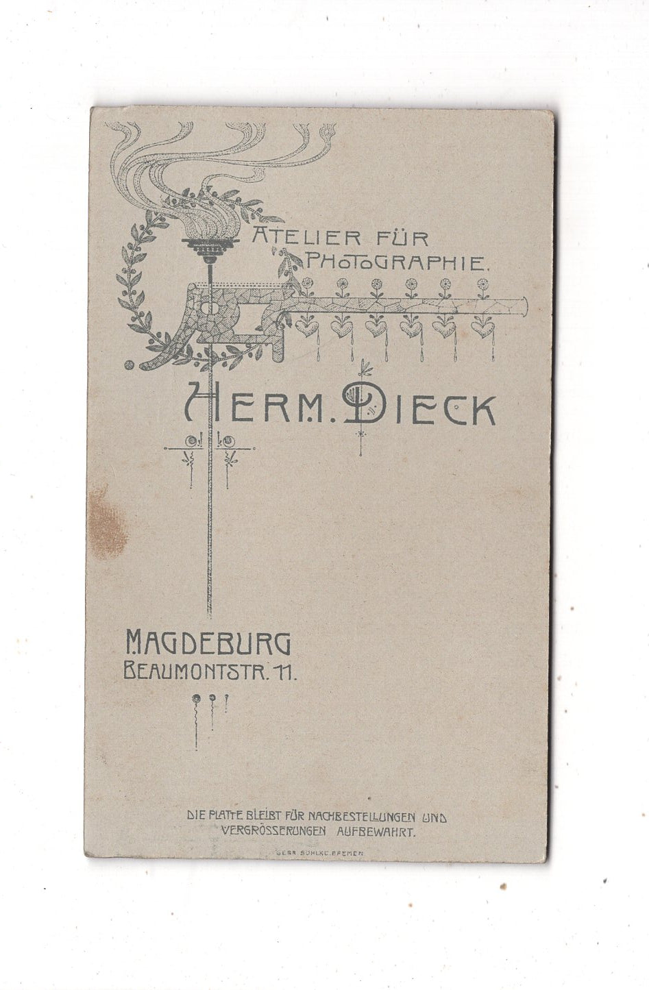 Fotografie Soldat - Magdeburg 1900er