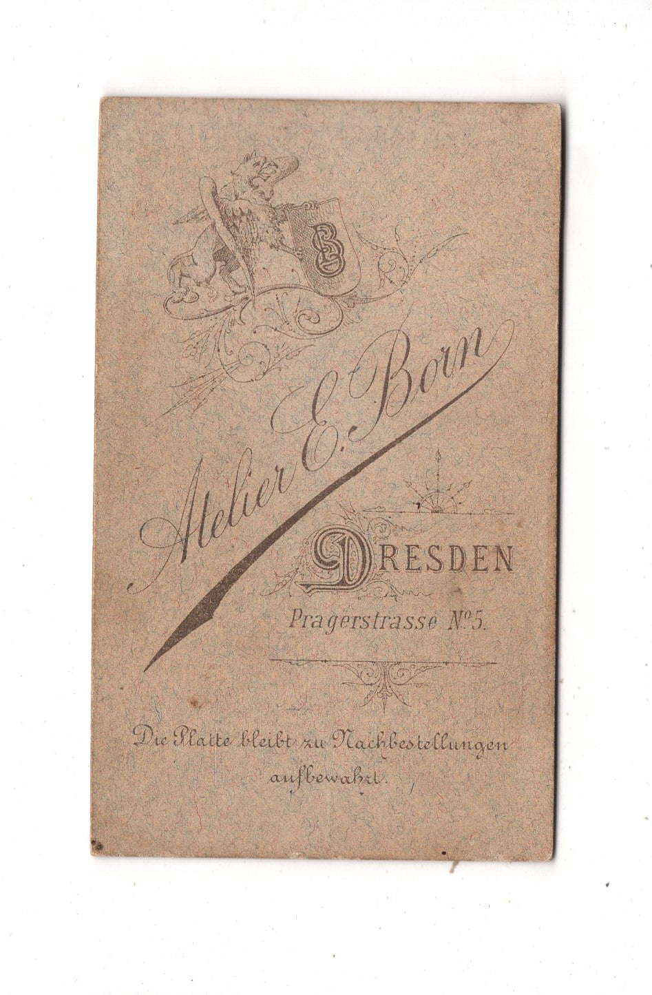 Fotografie Feine Dame - Dresden um 1880 / CDV L1-33