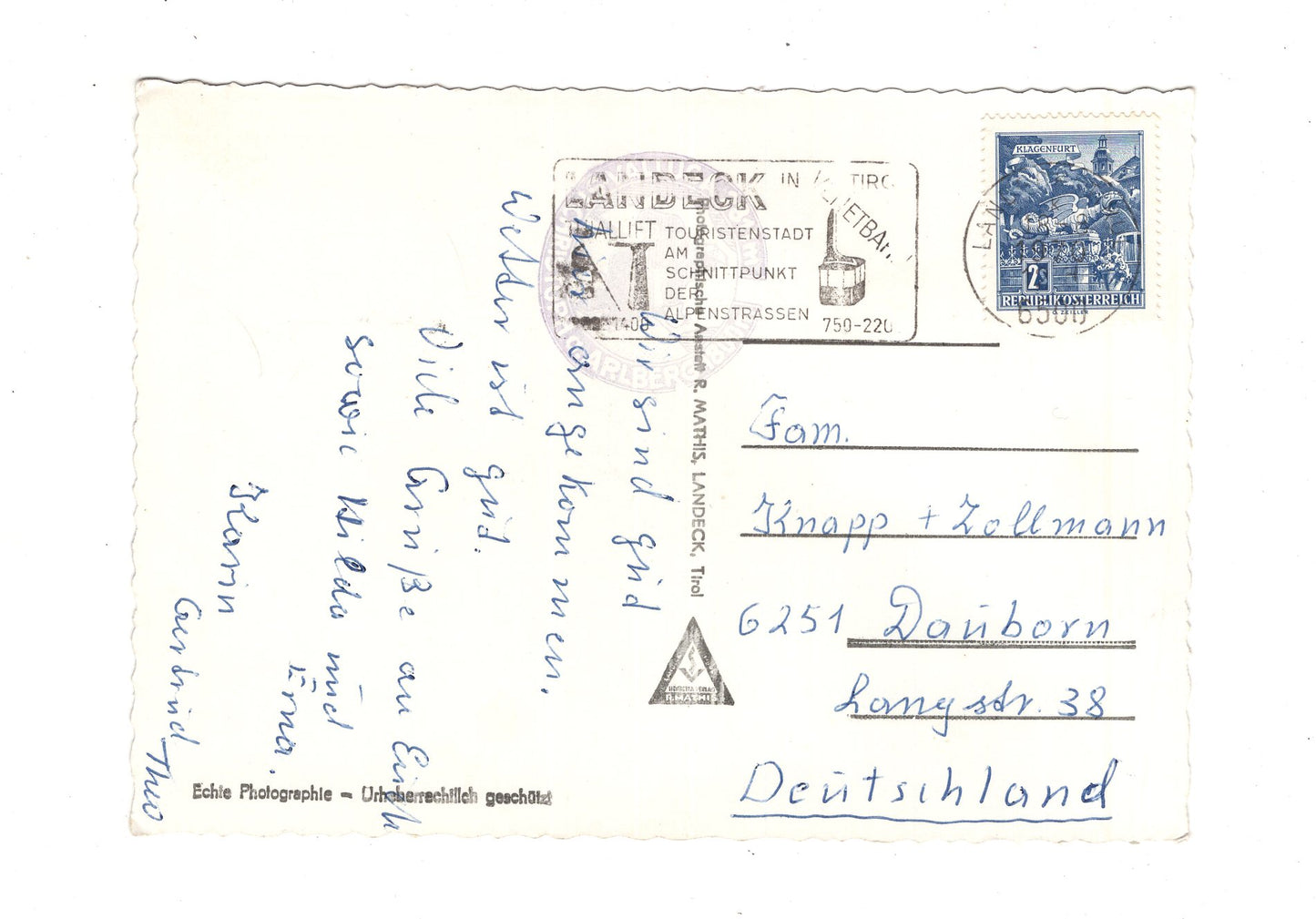 Ansichtskarte Drei-Pässe-Fahrt / Tirol-Bayern / Österreich-Deutschland