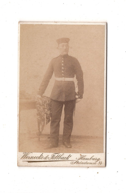 Fotografie Soldat - Hamburg um 1890