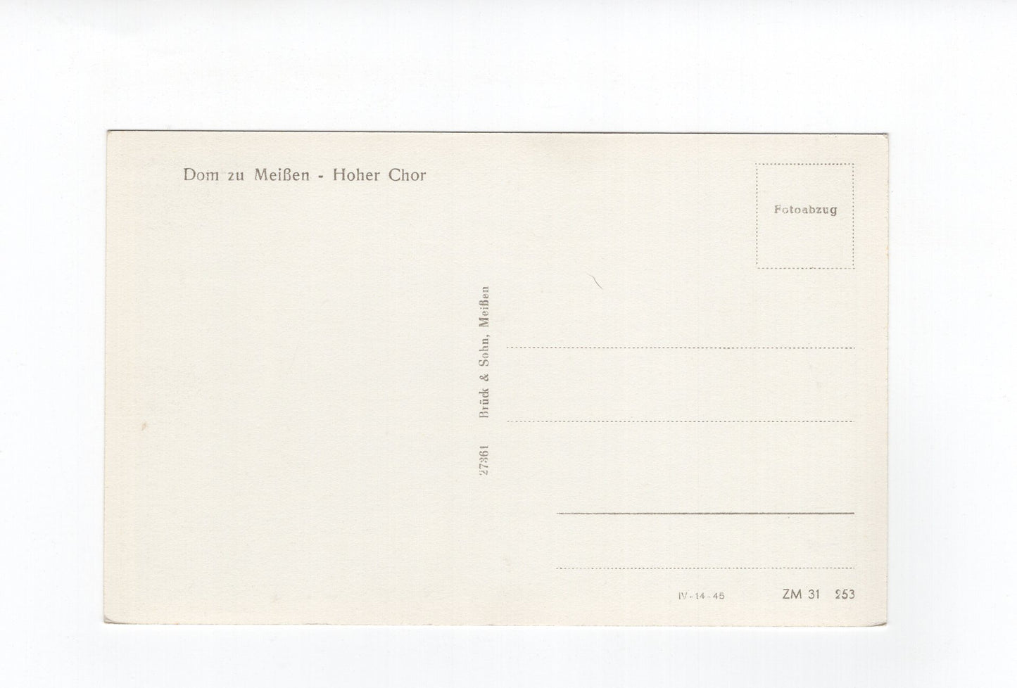 Ansichtskarte  Dom zu Meißen / Hoher Chor
