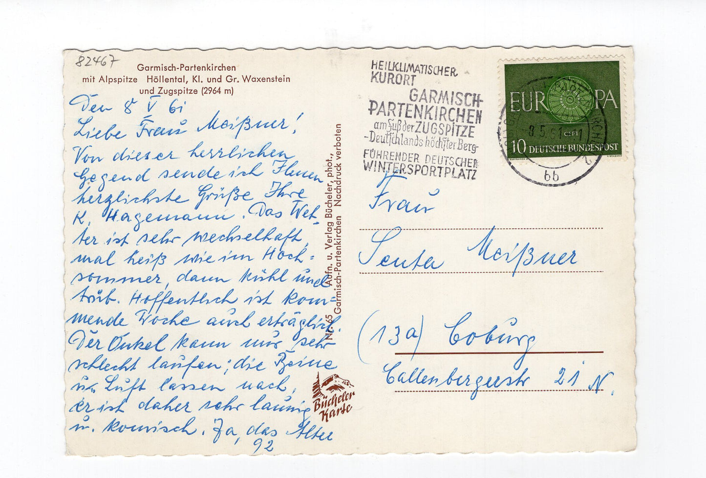 Ansichtskarte Garmisch-Partenkirchen