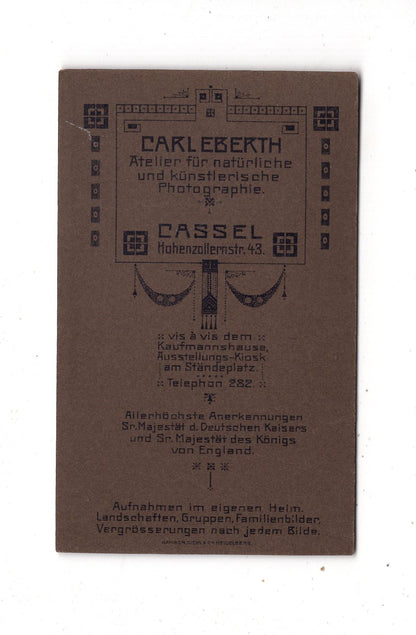 Fotografie Herrenportrait - Kassel 1900er