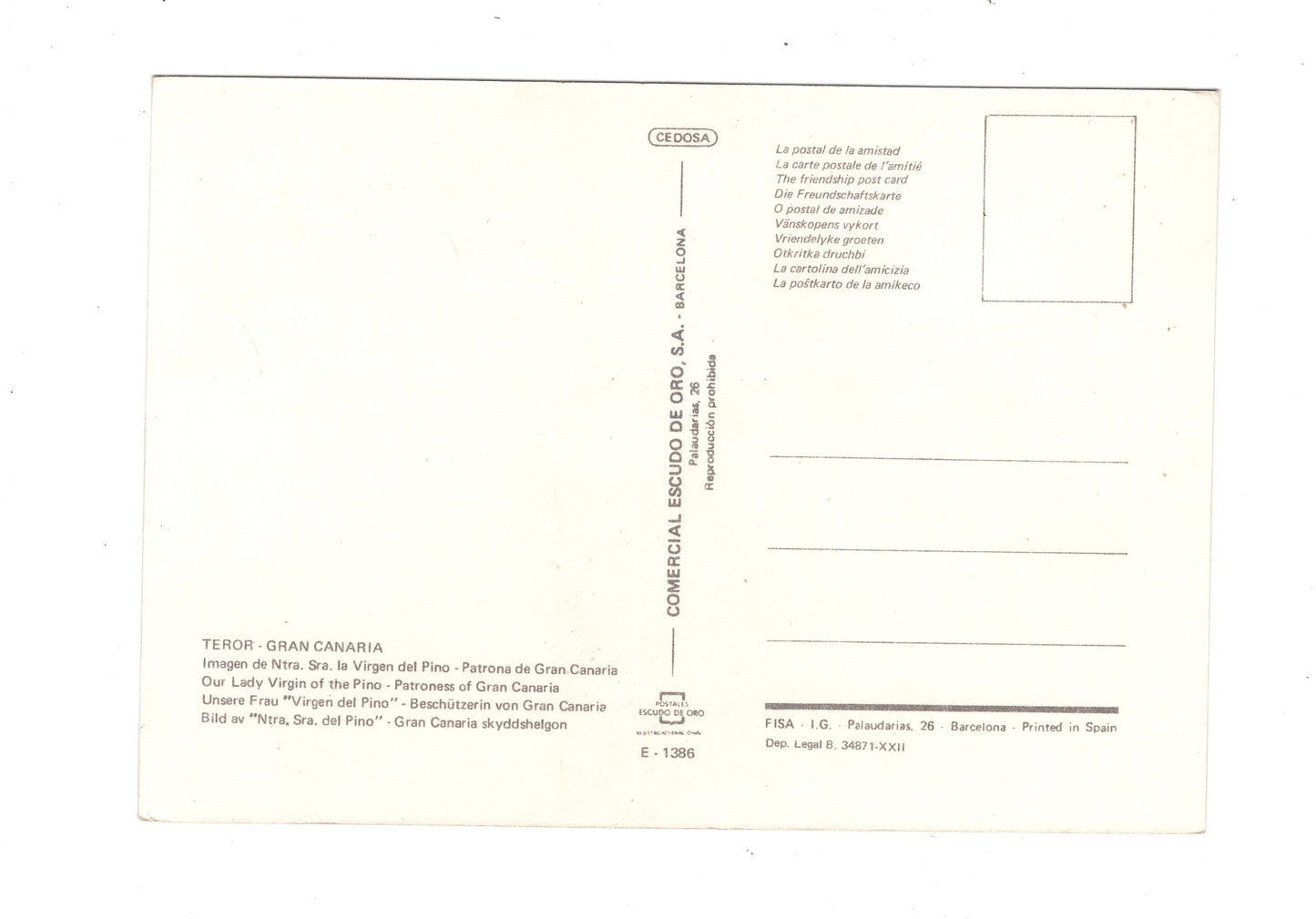 Ansichtskarte Gran Canaria / Teror / Spanien